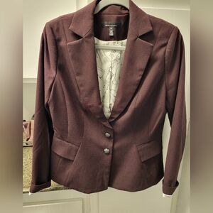 Like new WHBM burgundy Blazer
